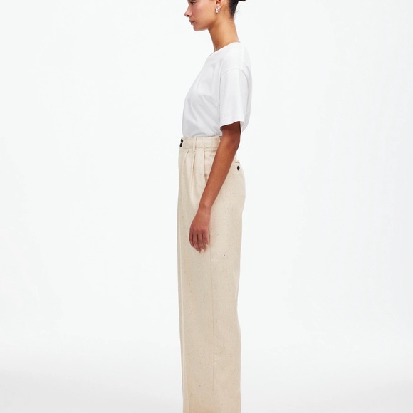 NWT | Madewell The Harlow Wide-Leg Pant in Herringbone Italian Fabric - Picture 5 of 10